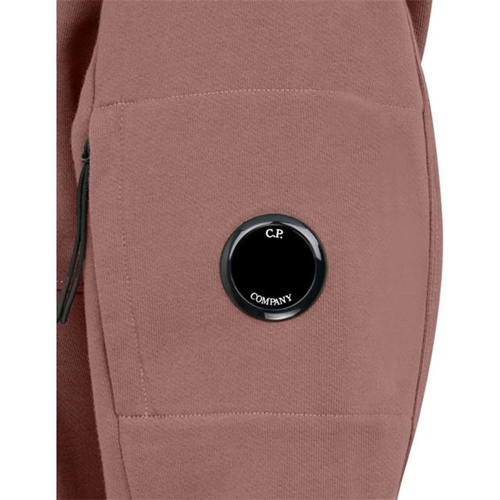 CP Company Diagonal Raised Fleece Hoodie - Pink